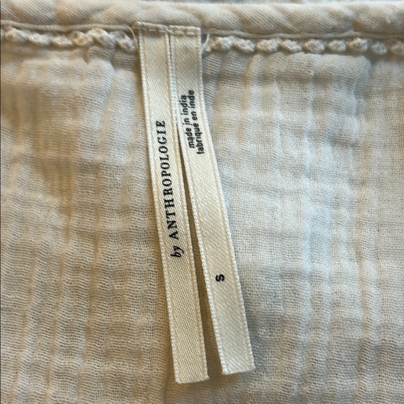 Anthropologie White Peplum Top Size Small - Picture 5 of 7